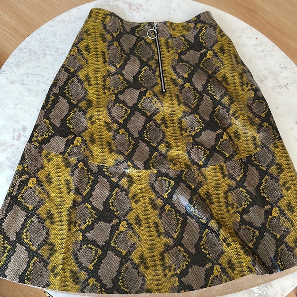 Zara faux leather skirt